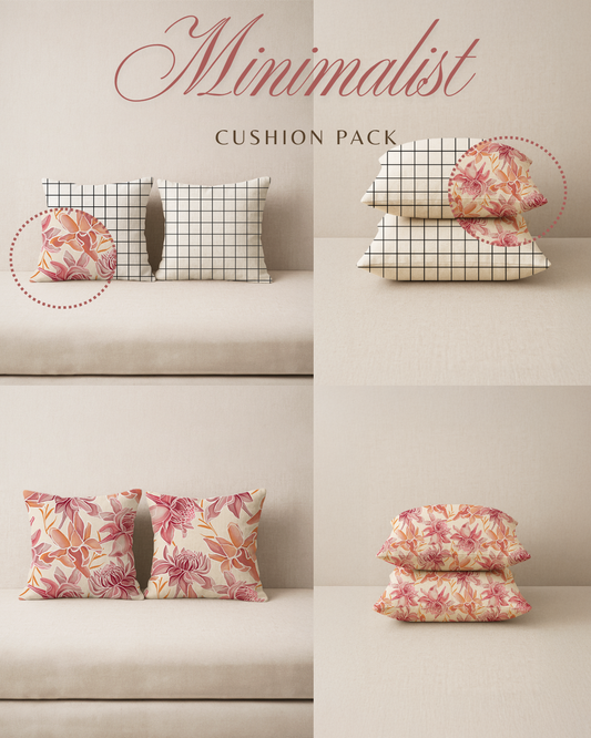 Minimalist 2x Cushion Mockup Pack