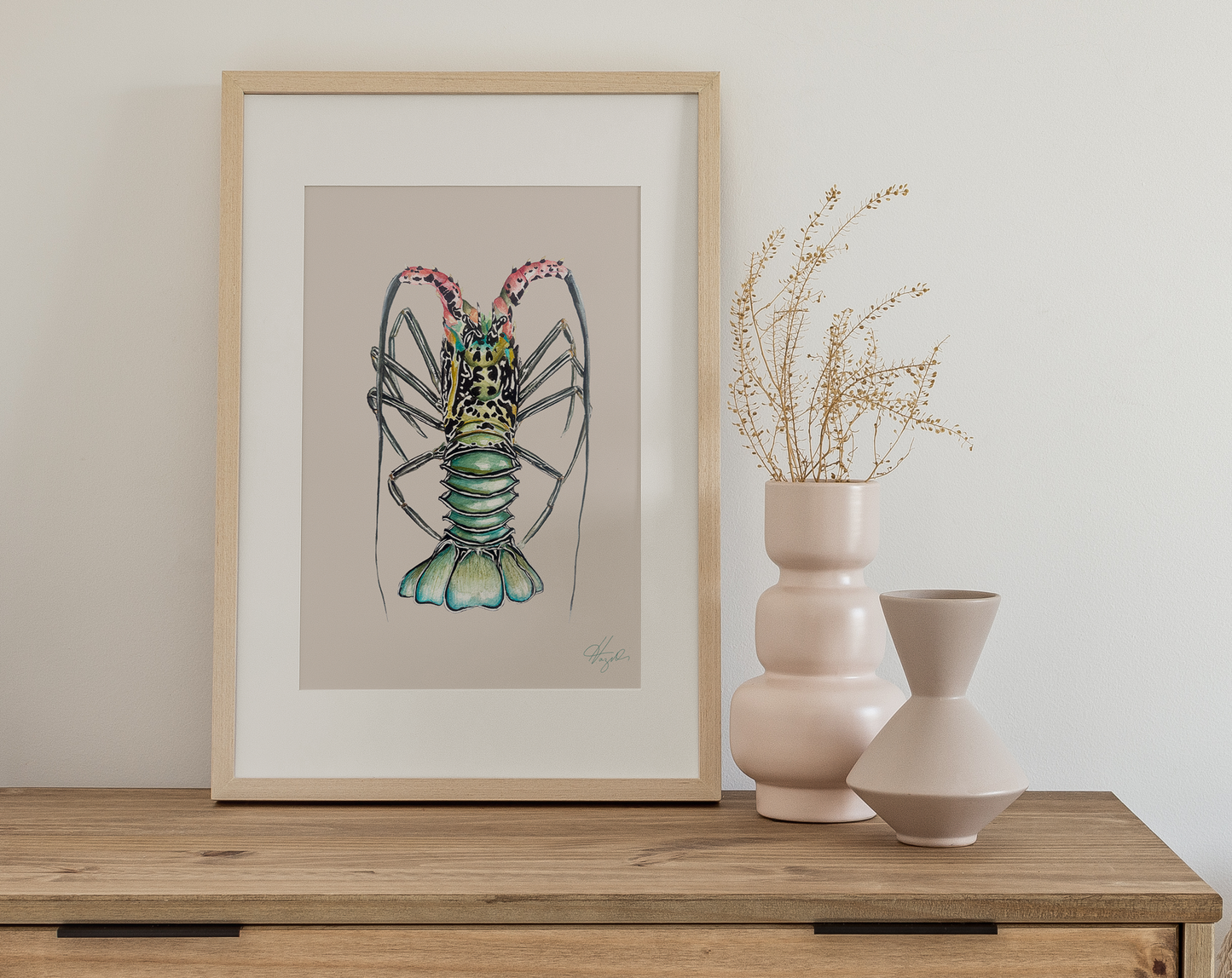 Tropical Watercolour Crayfish 3.0