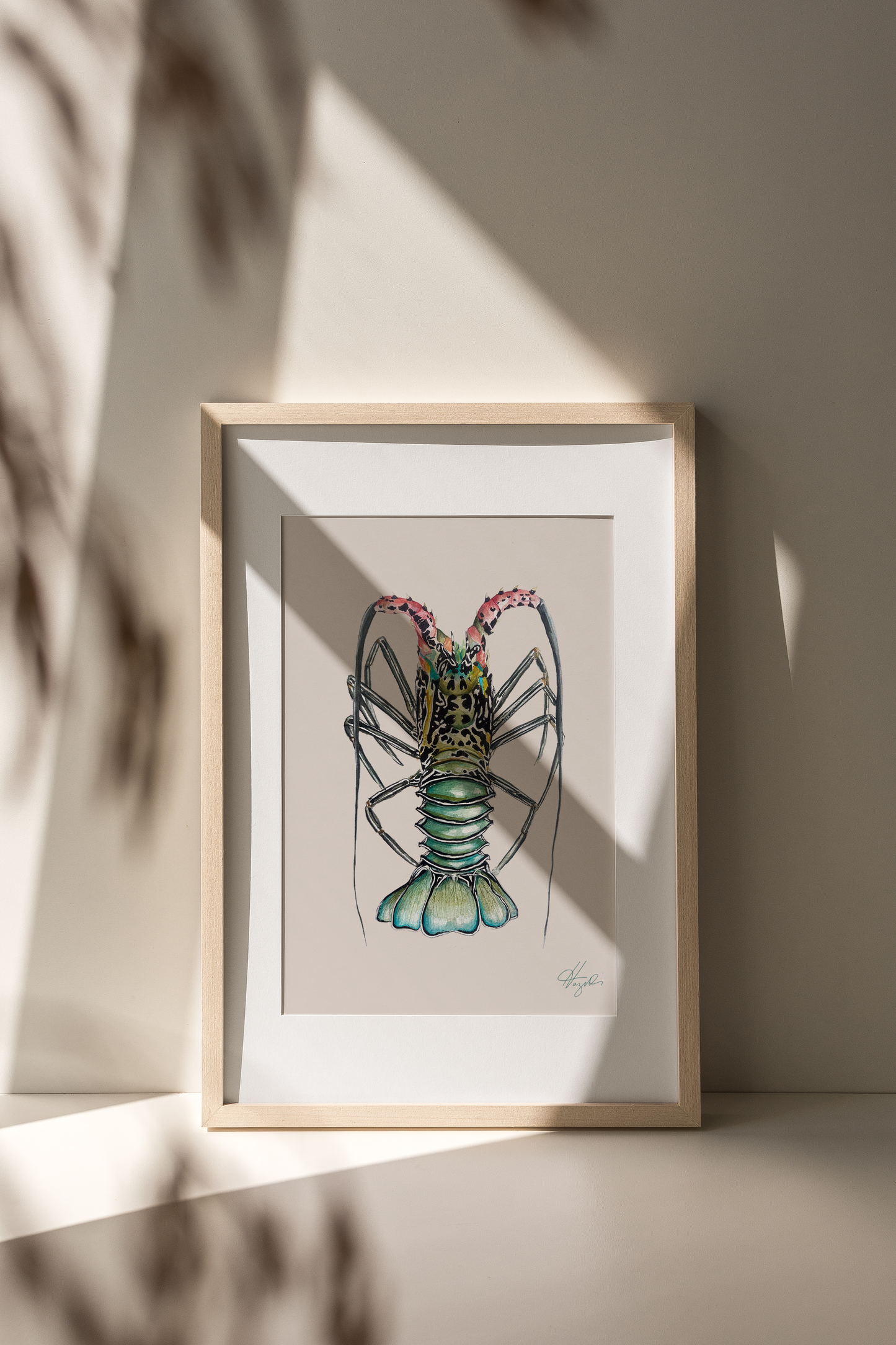 Tropical Watercolour Crayfish 3.0