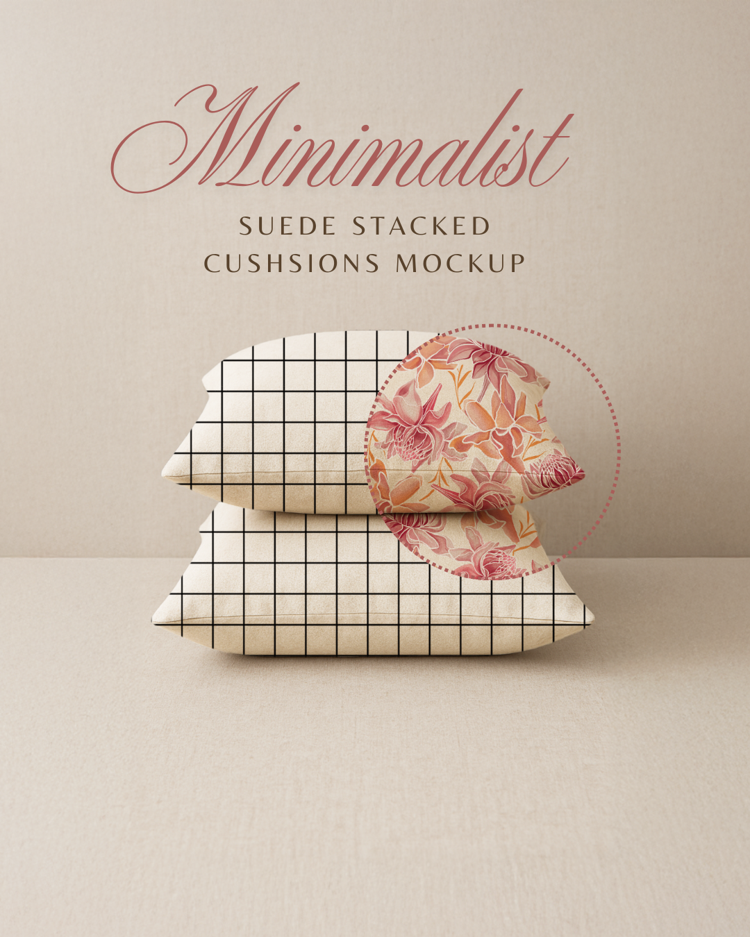 Minimalist 2x Cushion Mockup Pack
