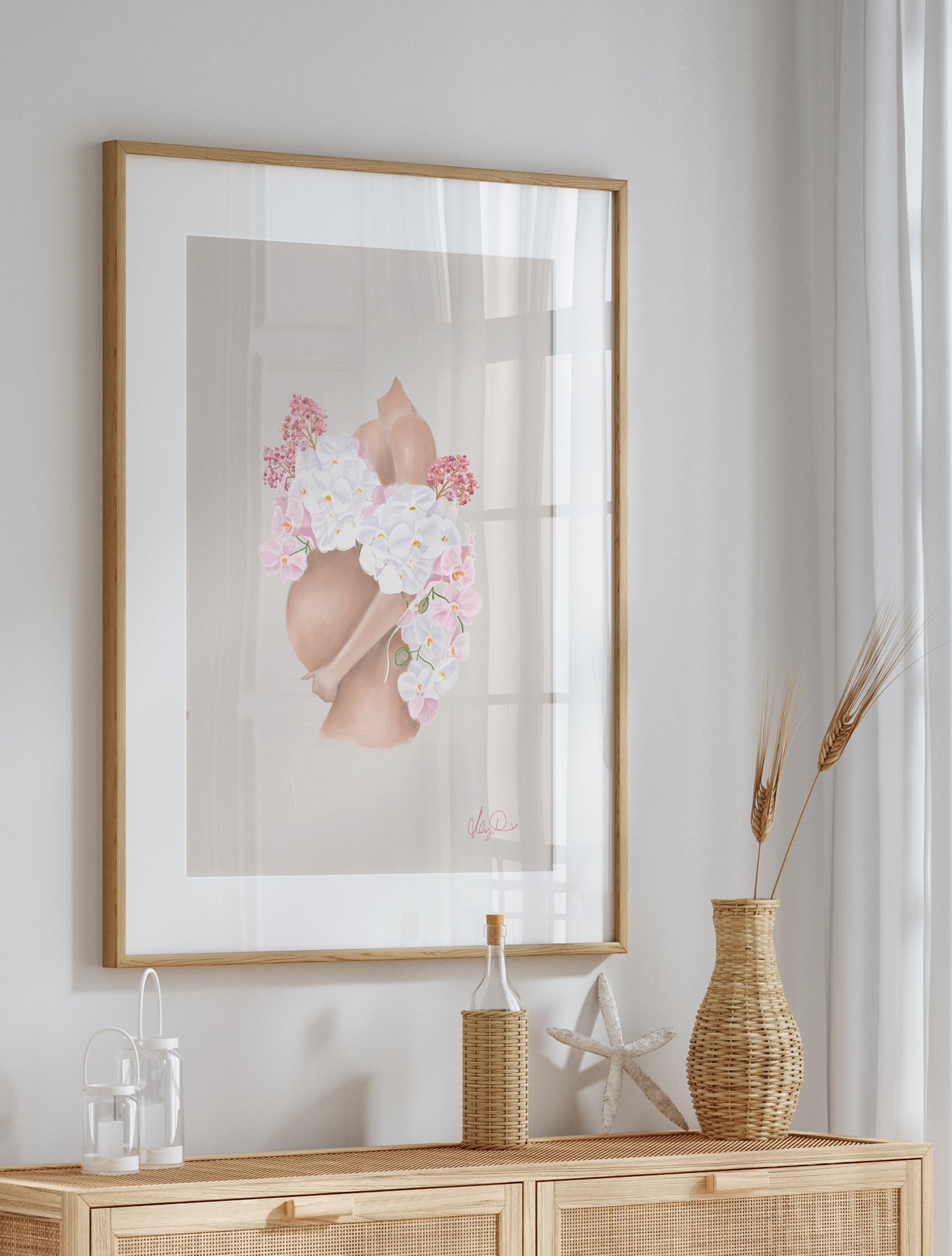 Personalised Faceless Maternity Portrait