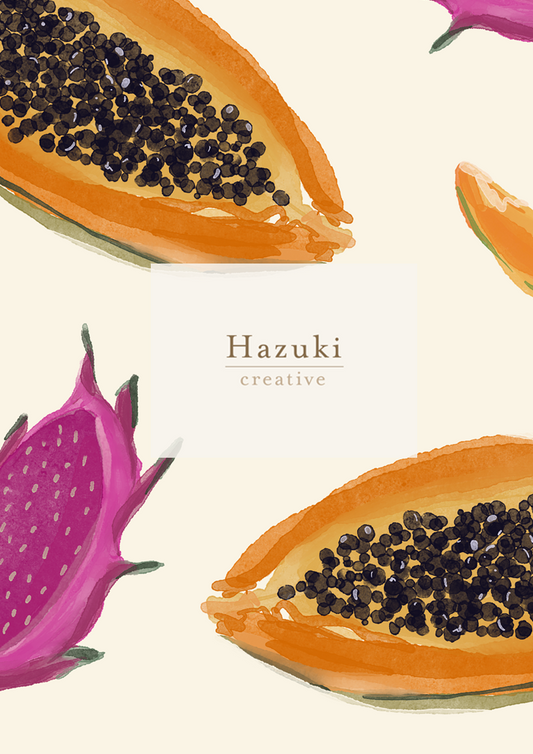 Papaya, Dragonfruit & Melon